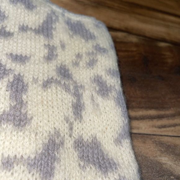 Vintage 100% Wool Cabela's Hunting Face Mask Hat White Winter Camo MADE IN USA - Picture 6 of 13